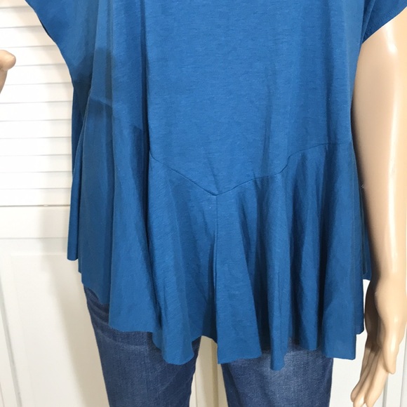Peruvian Connection Gathered Hem Tee Shirt Medium and Large - Picture 3 of 12